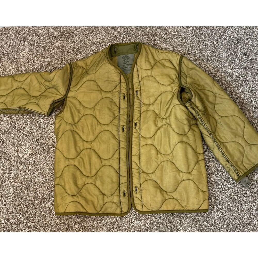 Vintage US Army M-65 Woodland Camo Field Jacket Original 1988 Liner Med Reg - Picture 12 of 16